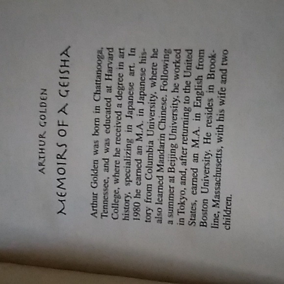 (10/$10) Memoirs of a Geisha Novel - Picture 4 of 5
